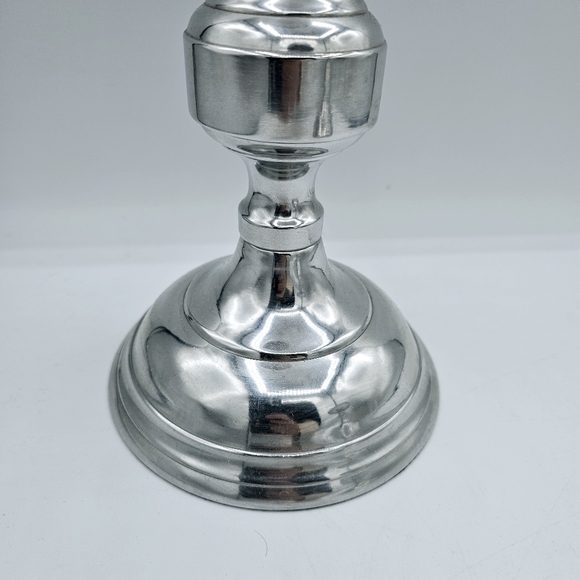 Pottery Barn Gemma Silver Tone Pillar Candle Holders - set of two - Picture 3 of 12